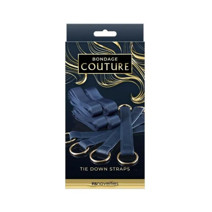 Vibrators Fairvillacom Bondage Couture Tie Down Straps Blue