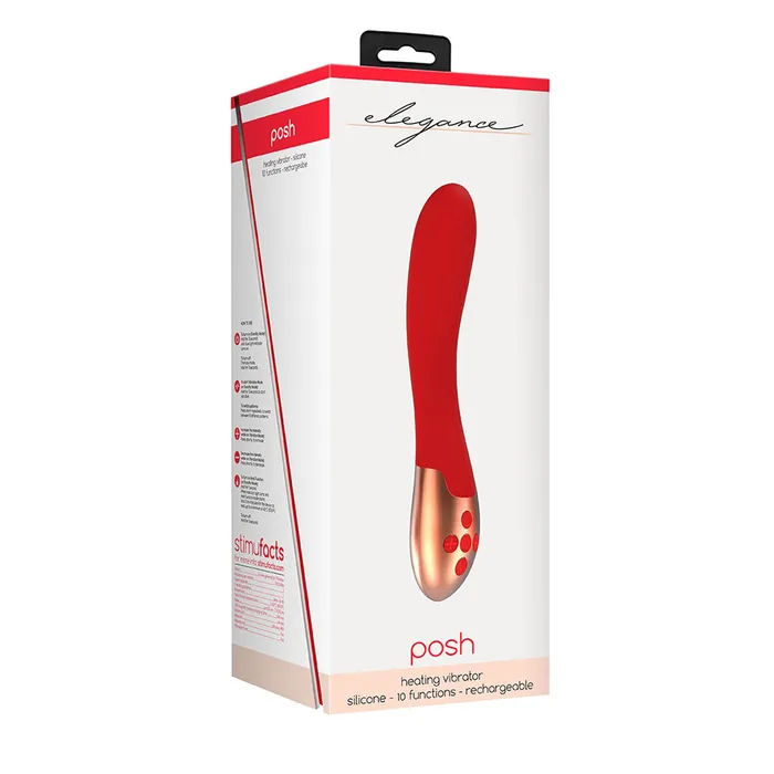 Vibrators Fairvillacom Elegance Heating Vibrator Posh Red