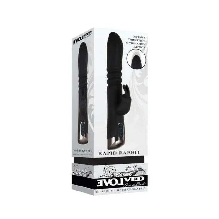 Vibrators Fairvillacom Evolved Rapid Rabbit Thrusting Dual Vibe Black
