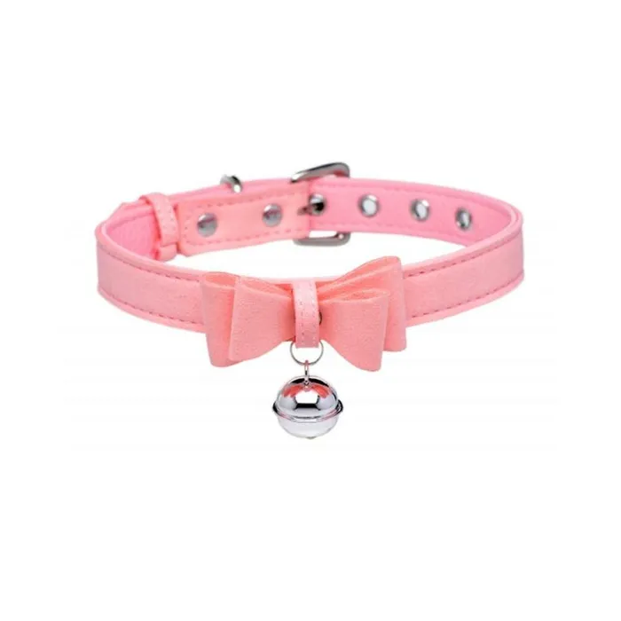 Vibrators Fairvillacom Golden Kitty Cat Bell Collar Pinksilver