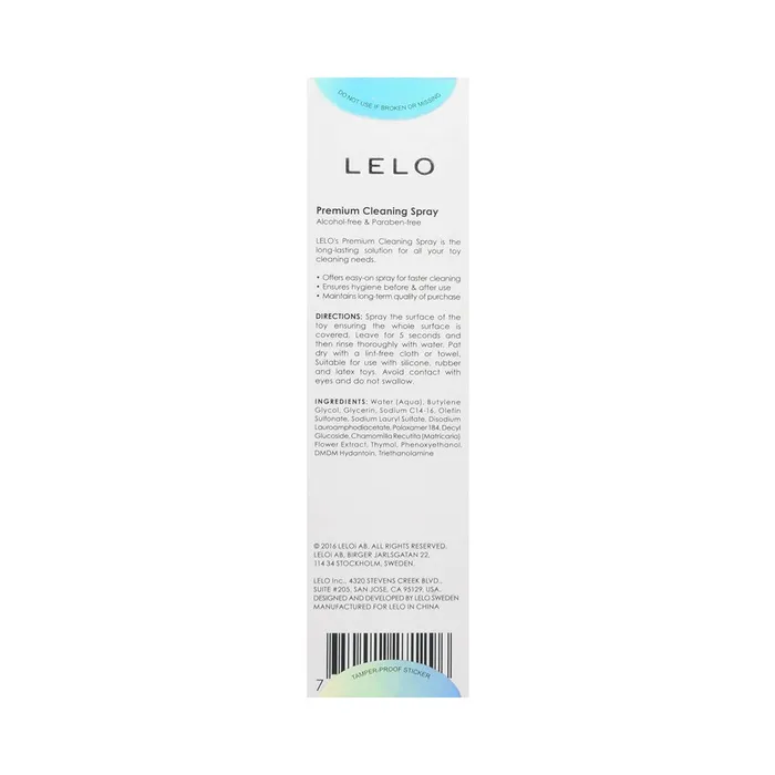 Vibrators Fairvillacom Lelo Toy Cleaning Spray 60 Ml 2 Oz