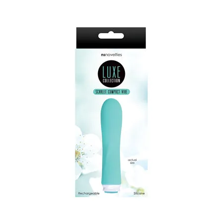 Vibrators Fairvillacom Luxe Compact Recharge Vibe Scarlet Turq