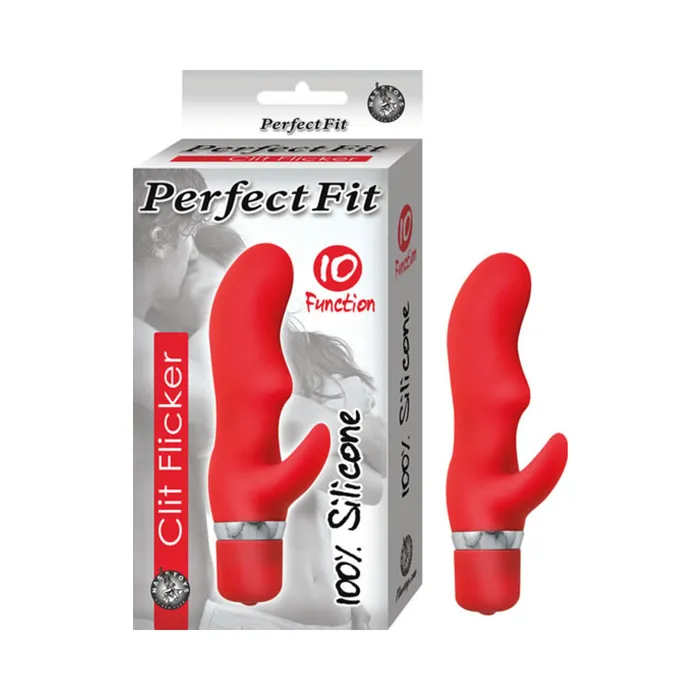 Vibrators Fairvillacom Perfection Fit Clit Flicker Red Vibrator
