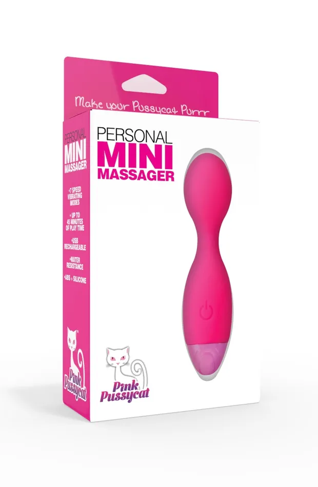 Vibrators Fairvillacom PINK PUSSYCAT MINI MASSAGER