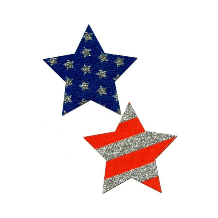 Vibrators Fairvillacom Rockstar Stars Stripes Red White Blue Pasties OS