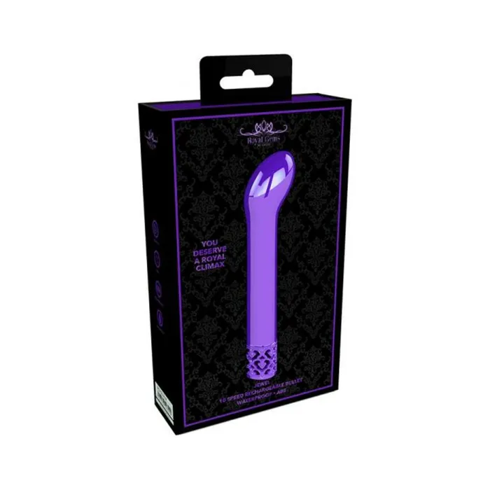 Vibrators Fairvillacom Royal Gems Jewel Abs Rechargeable Bullet Purple