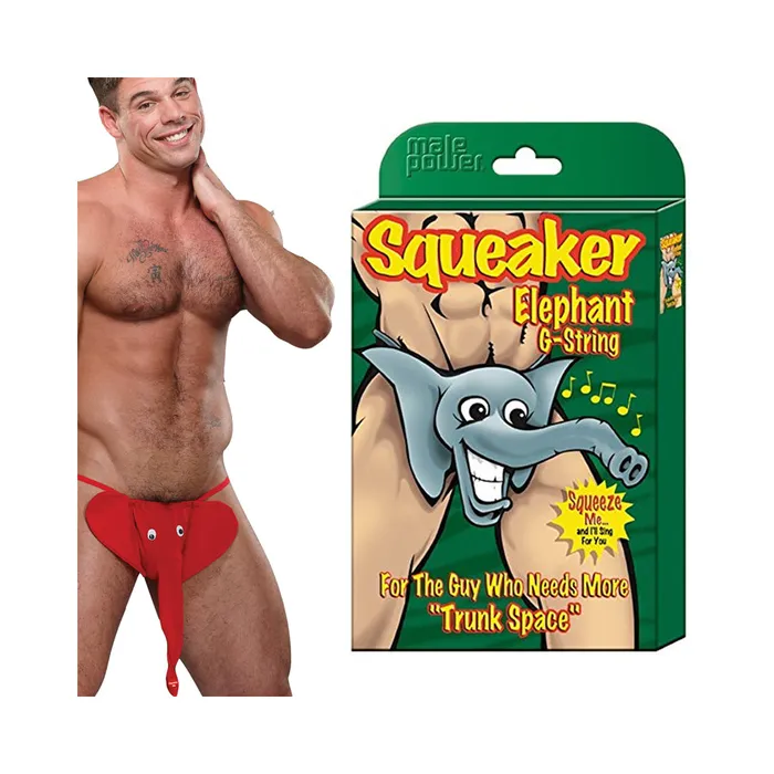 Vibrators Fairvillacom Squeaker Elephant Gstring Red