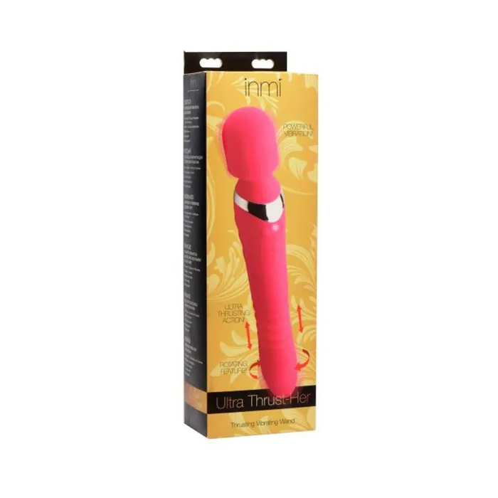 Vibrators Fairvillacom Ultra Thrusting And Vibrating Silicone Wand Pink