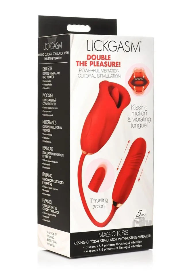 Vibrators Lickgasm Magic Kiss Red Xr Llc