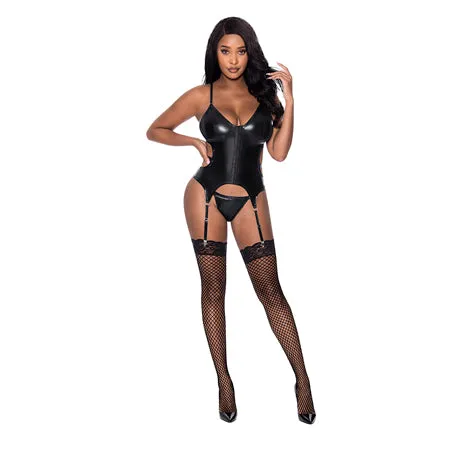 Vibrators Magic Silk Magic Silk Hard Candy Basque Cheeky Panty Black SM