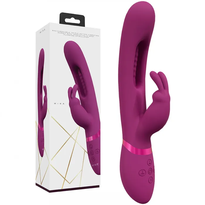 Vibrators ShhhWndsr VIVE Mika Clit GSpot Rabbit Pink
