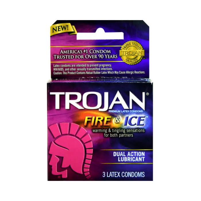 Vibrators Trojan Fire Ice Lubricated Latex Condoms Fairvillacom