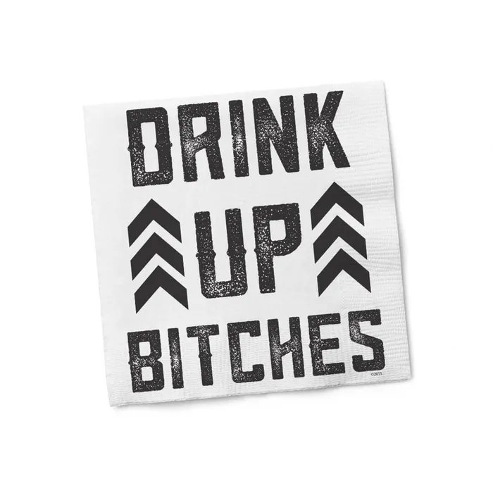 Vibrators Twisted Wares Drink Up Bitches Napkins Twisted Wares