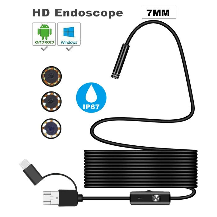 Vibrators Waterproof endoscope inspection camera Windows and Android ShhhCJ
