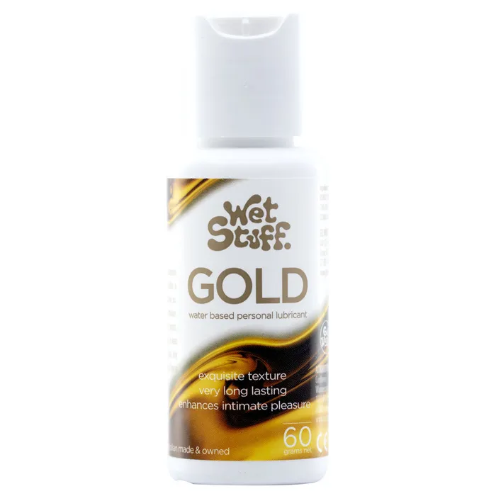 Wet Stuff Gold 60g Bottle Water Based Lubricant 60 gram Bottle ShhhWndsr Sexual Health Wellbeing Wet Stuff Gold 60g Bottle Water Based Lubricant 60 gram Bottle ShhhWndsr Sexual Health Wellbeing